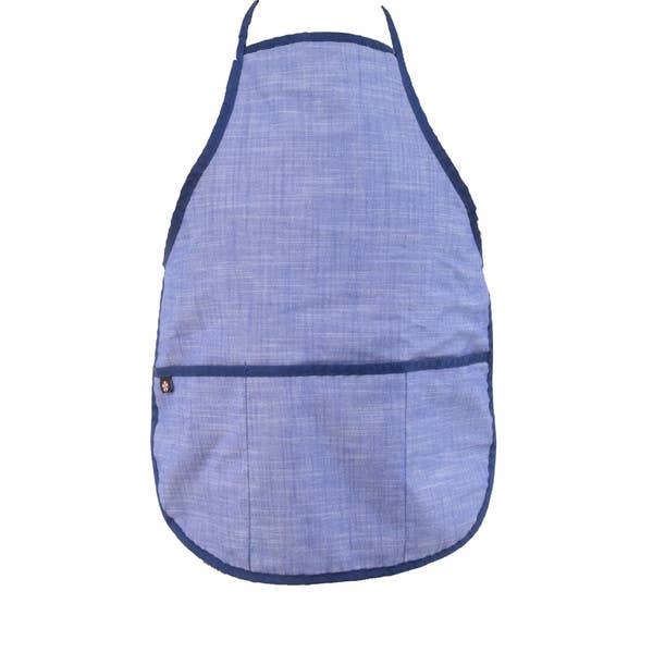 Navy Chambray Apron for Kids