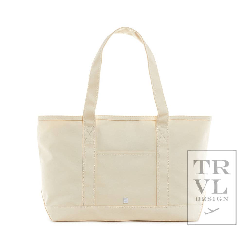TRVL Medium Tote - Midi Coated Canvas, 4 colors