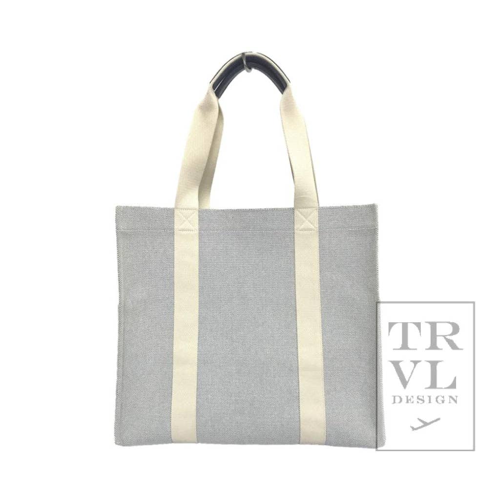 Luxe Linen Runaround Tote - Admiral Blue/Navy