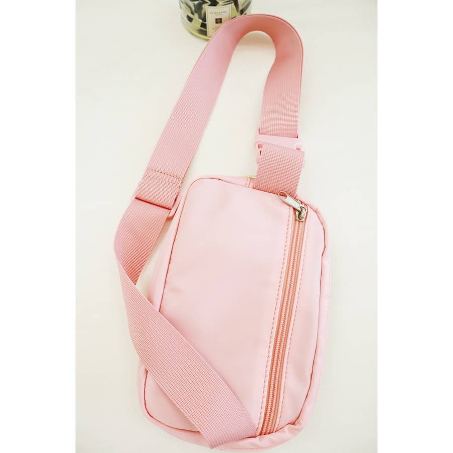 Pink Crossbody Belt Bag