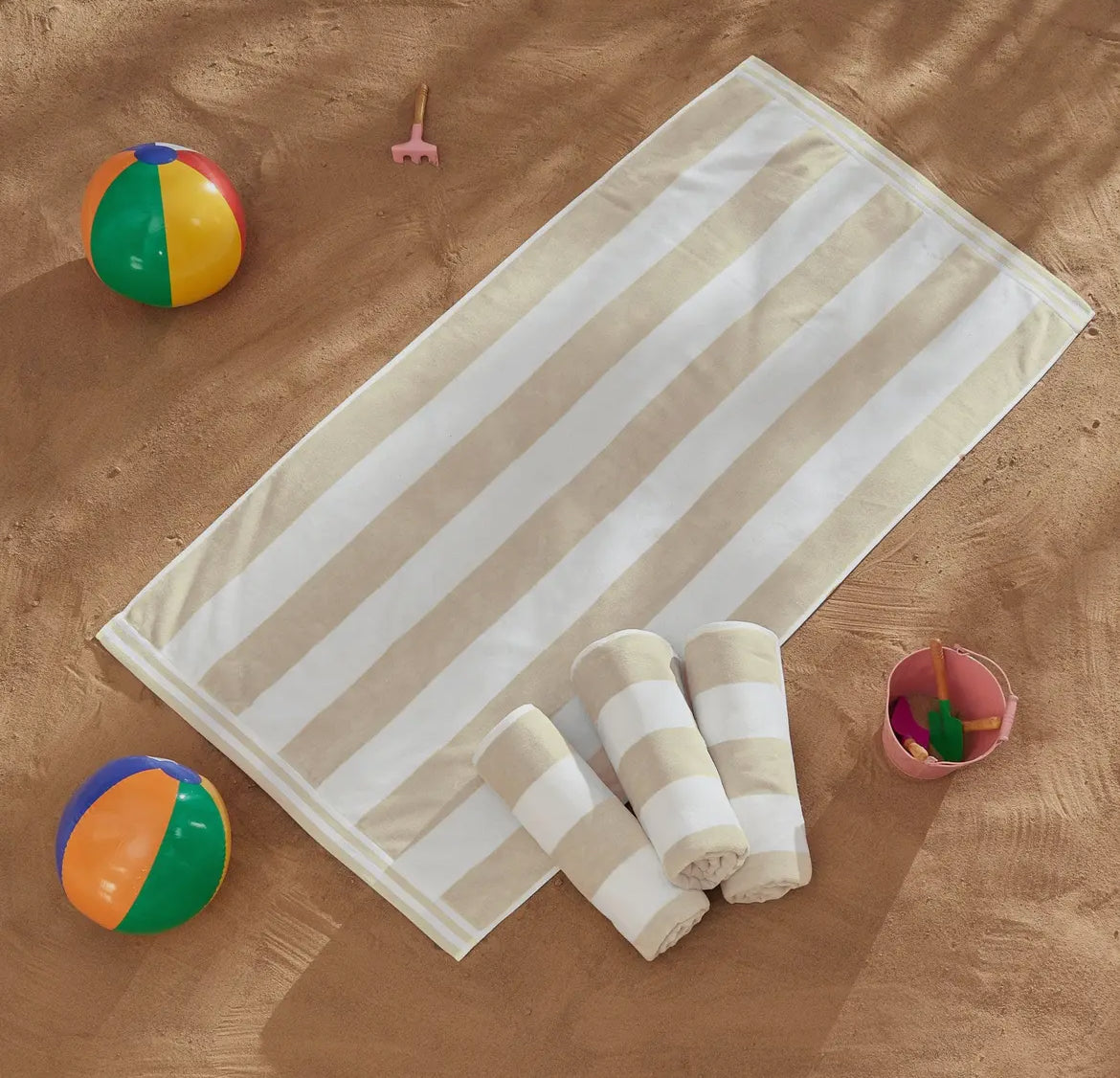 Striped Cabana Beach Towel