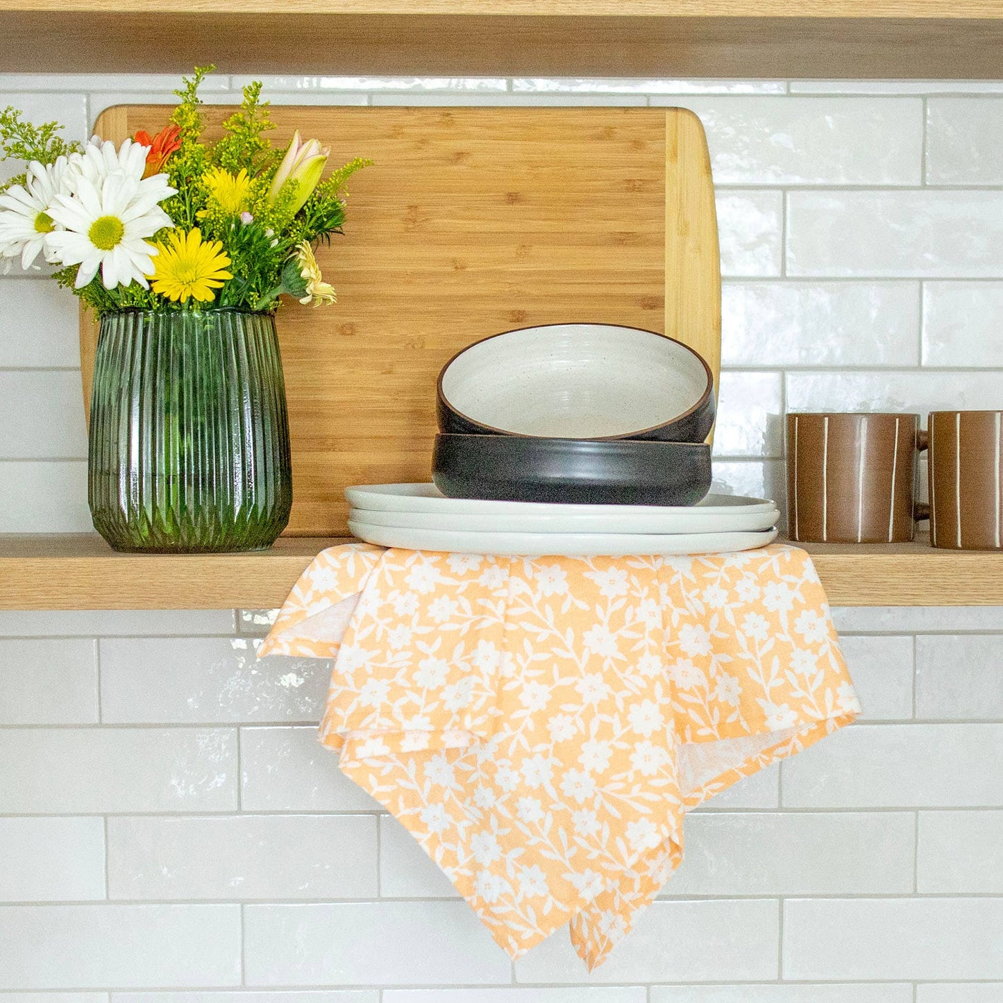 Spring Floral Kitchen Tea Towel