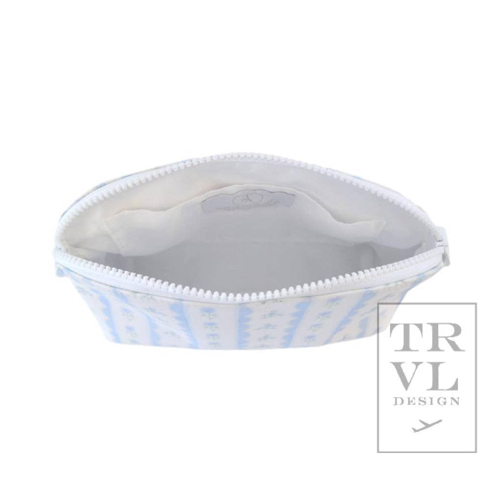 TRVL Goodie Cosmetic Bag - Ribbon Floral Blue