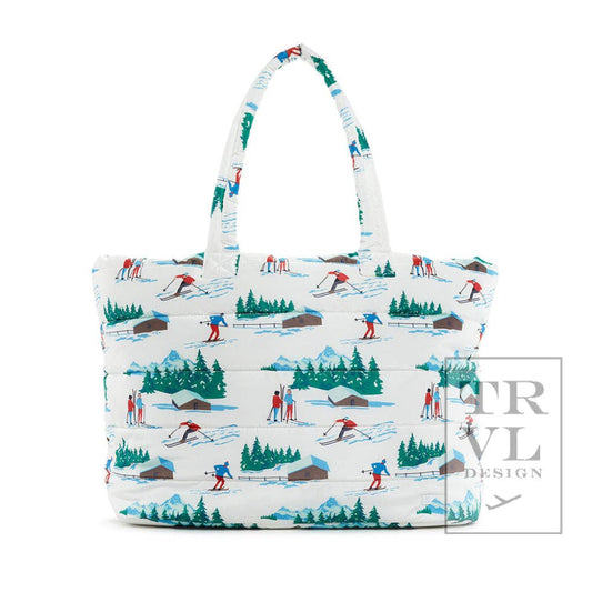 Luxe Ski Puffer Tote Bag - Hit the Slopes
