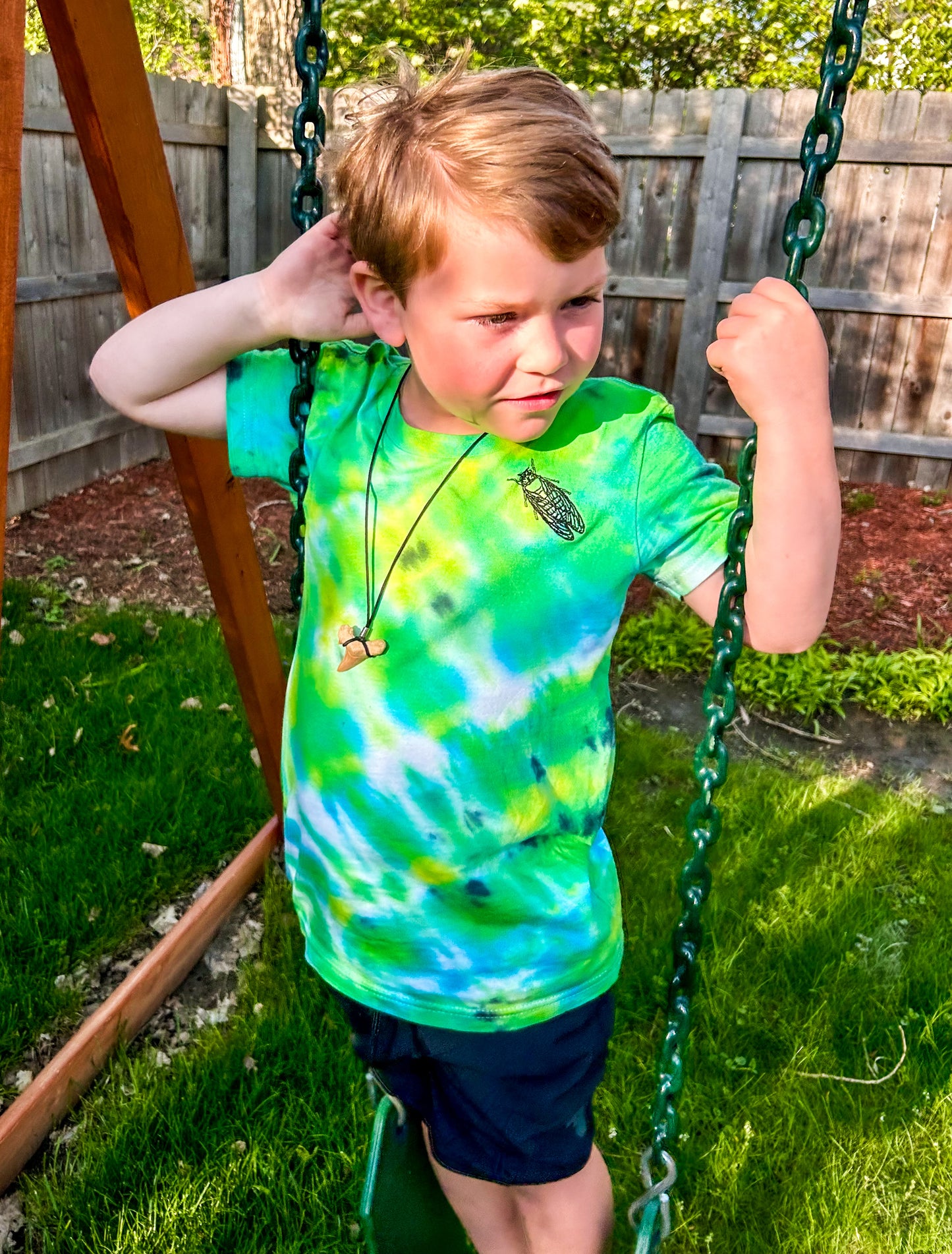 Kids White Tie-Dye Shirts