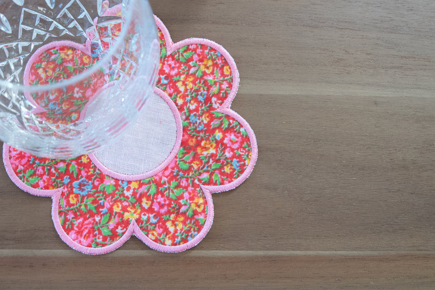 Flower Power Linen Cocktail Napkins