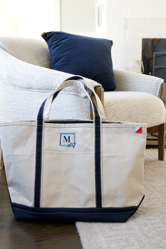 Classic Canvas Large Tote Bag