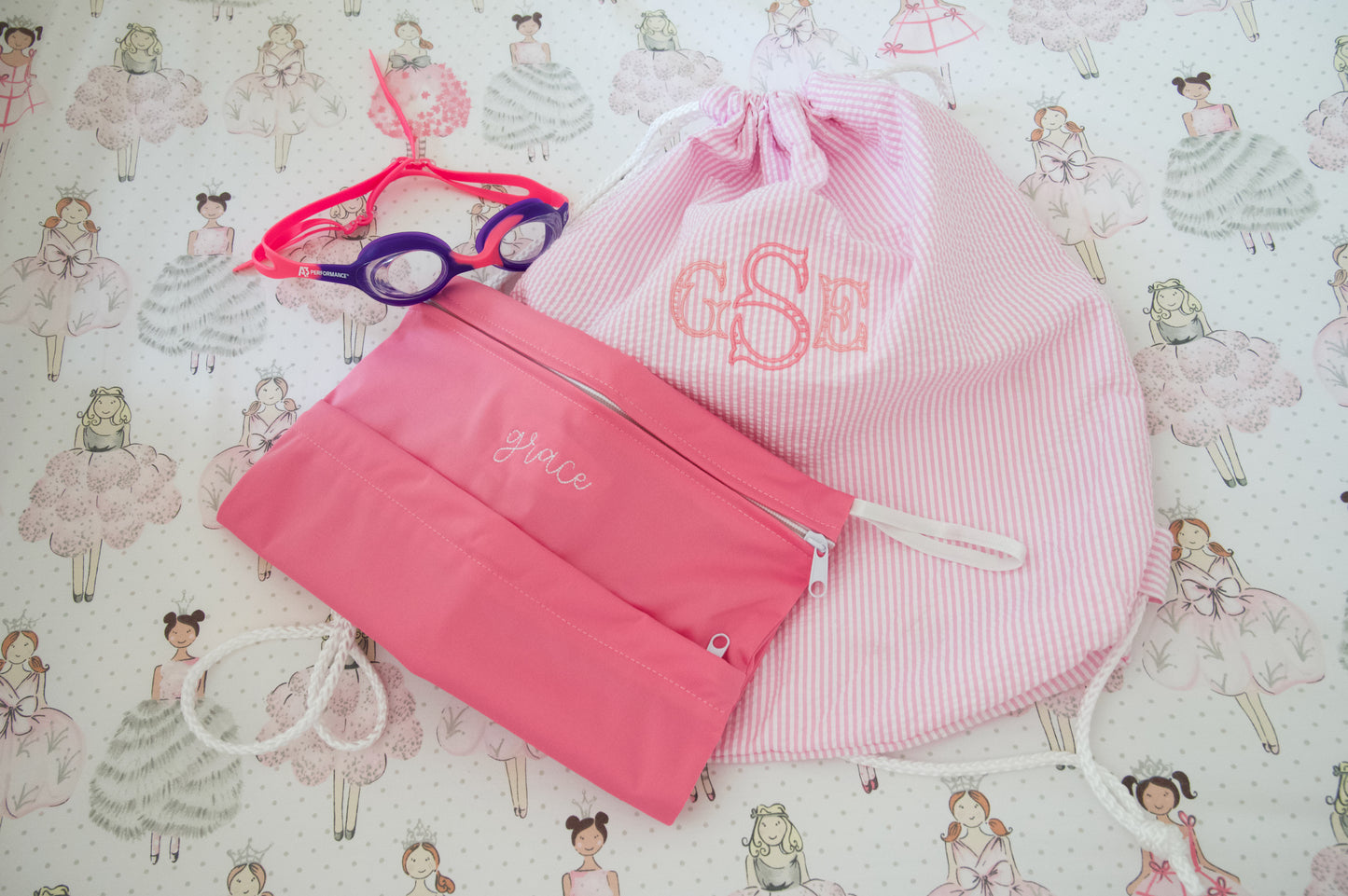 Seersucker Sling Backpack