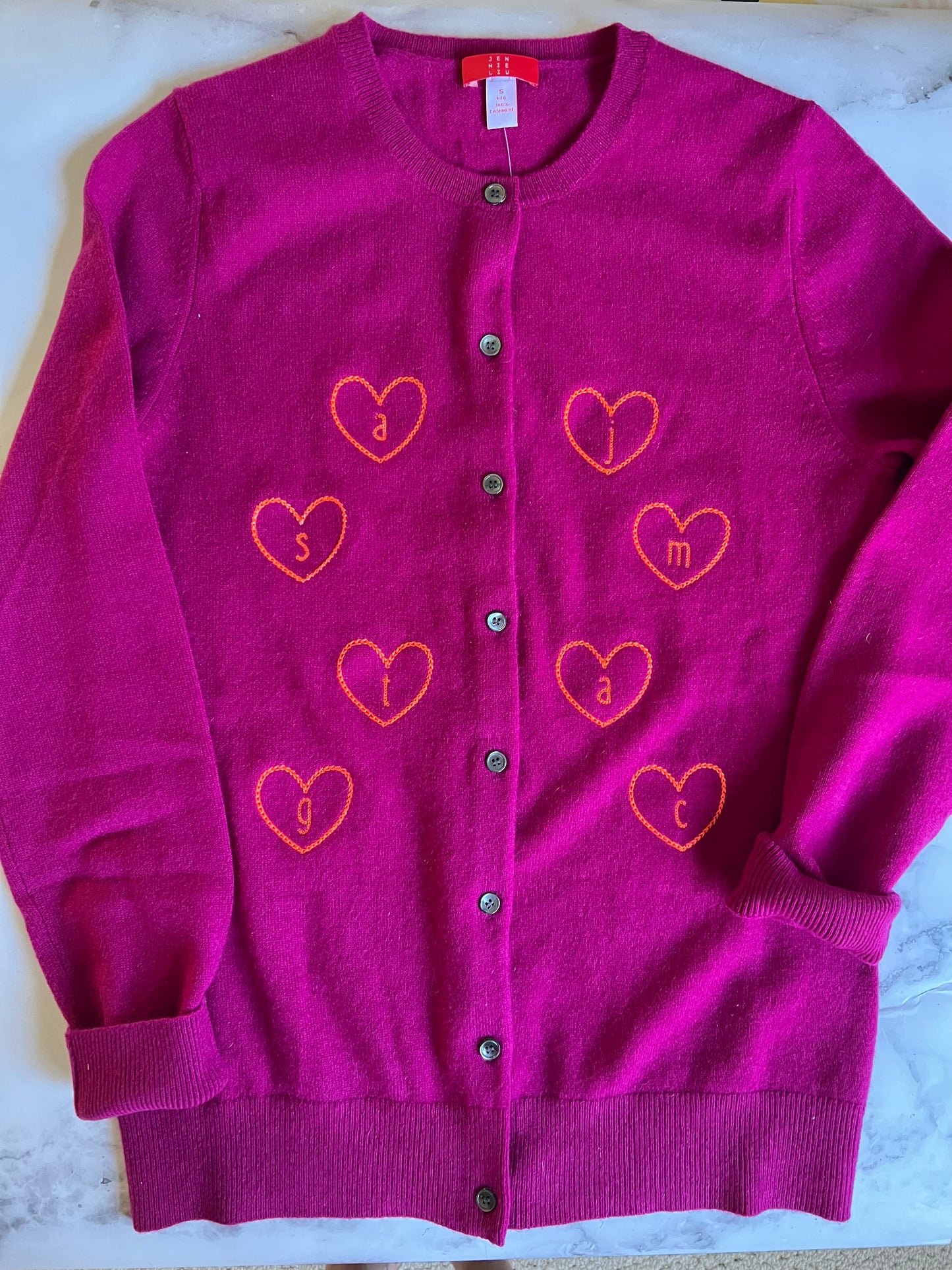 Custom Cashmere Grandmother Cardigan