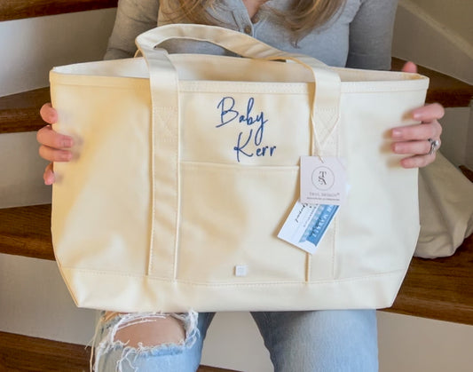 TRVL Medium Tote - Midi Coated Canvas, 4 colors