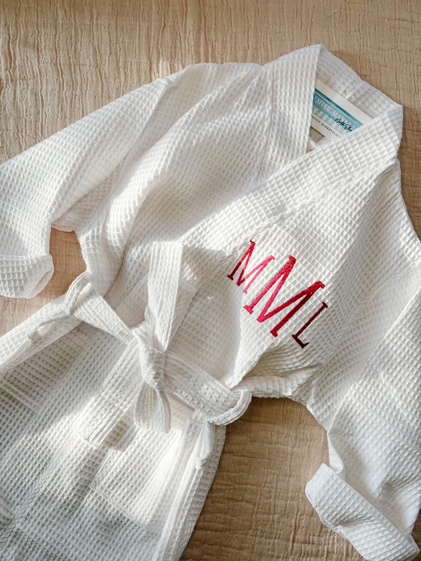 Waffle Cotton Robe, Kids