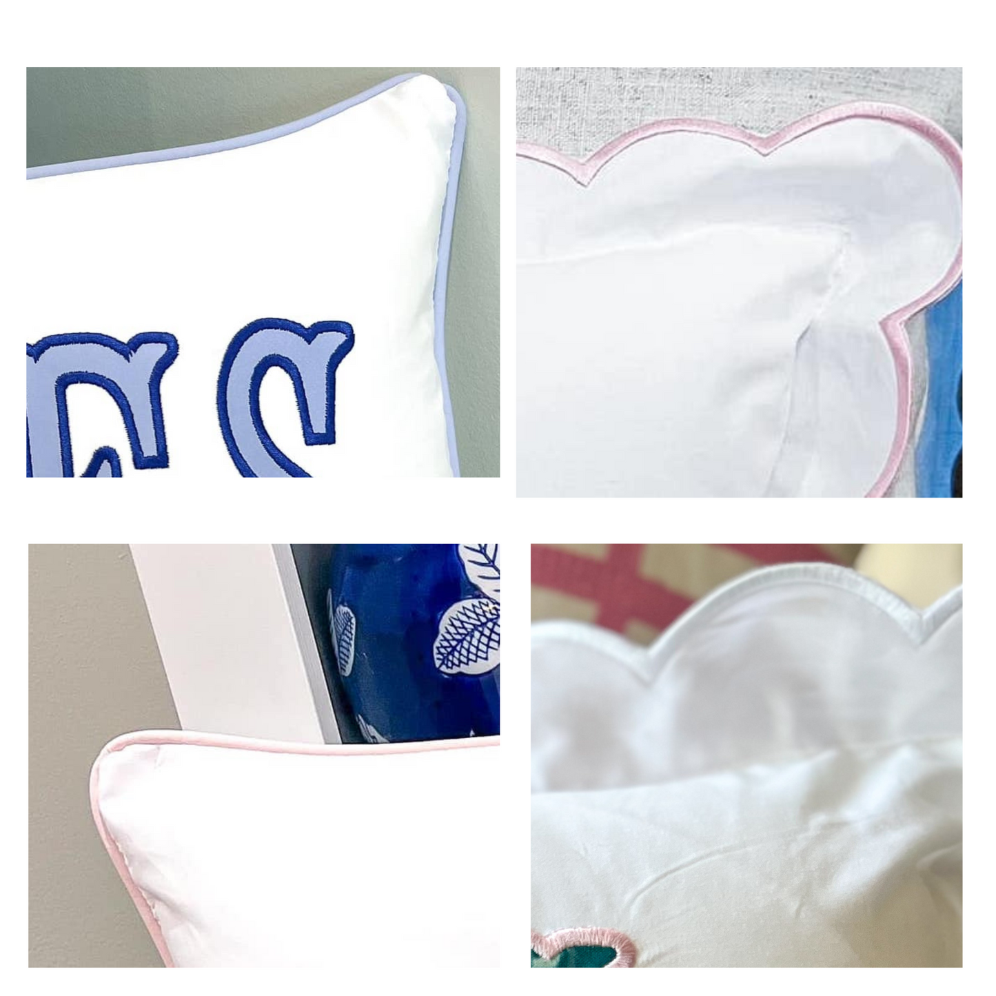 Scalloped Edge Pillows