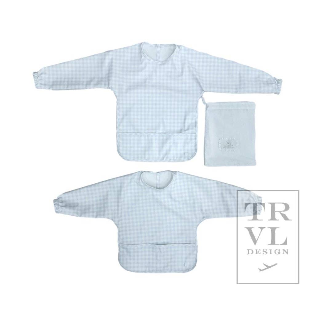 Perfect Smock Bib Small - Pimlico Check Blue