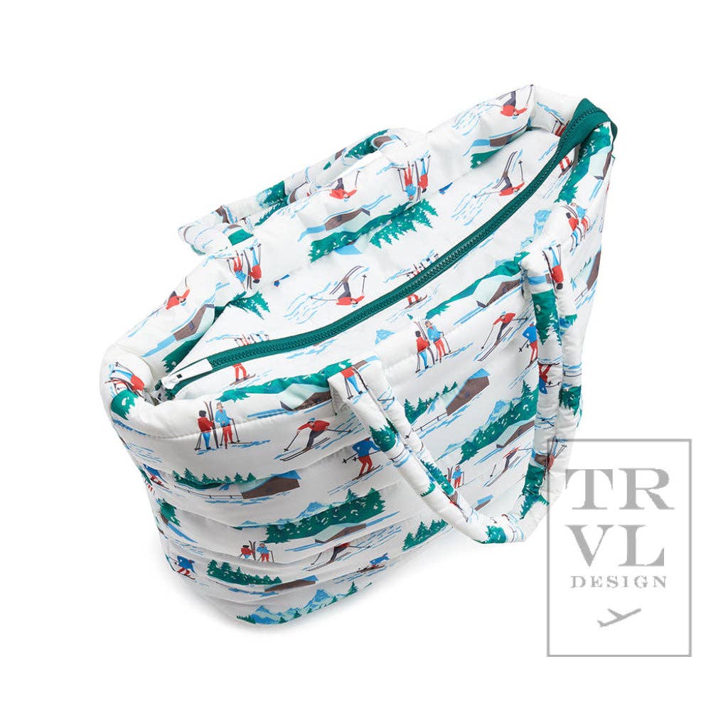 Luxe Ski Puffer Tote Bag - Hit the Slopes