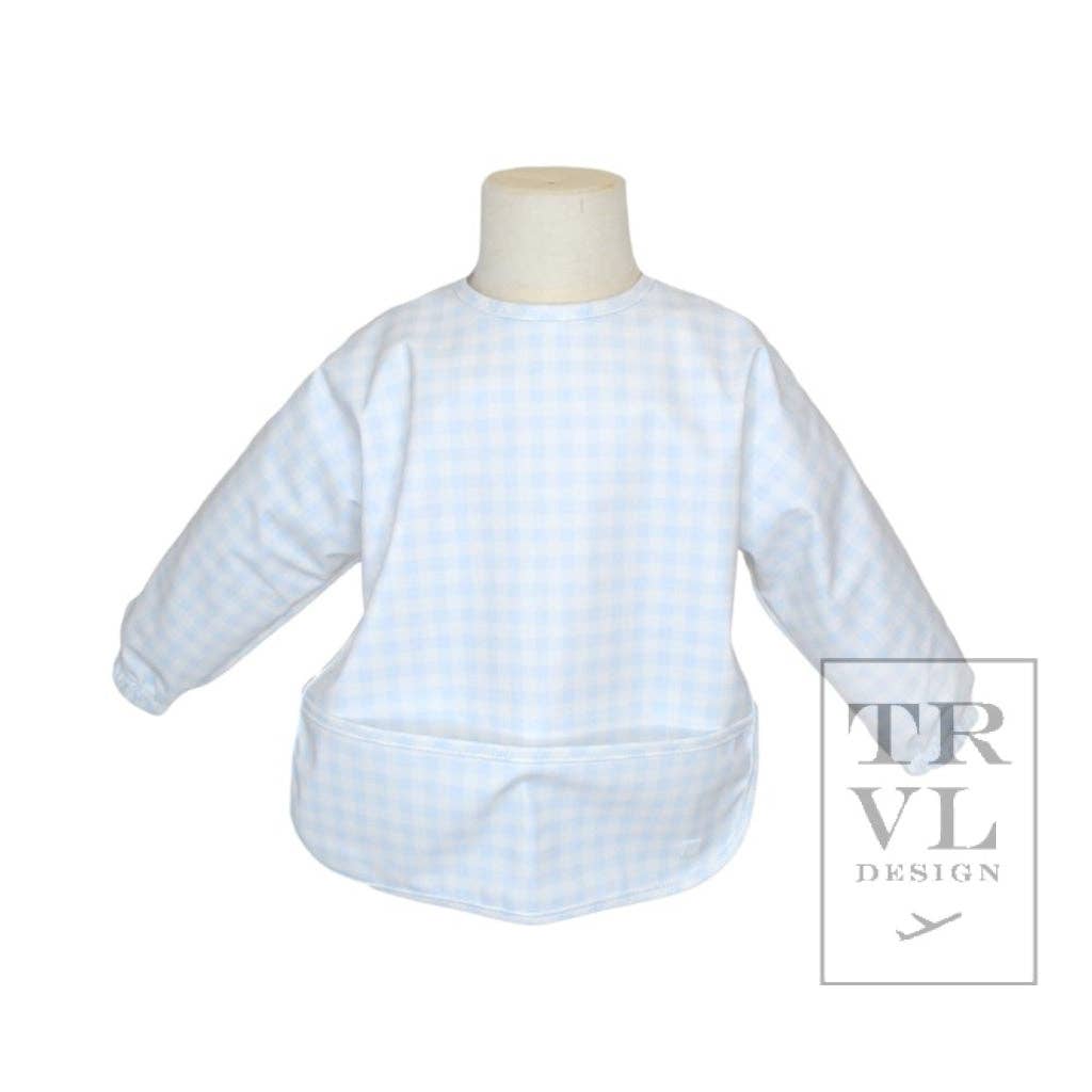 Perfect Smock Bib Small - Pimlico Check Blue