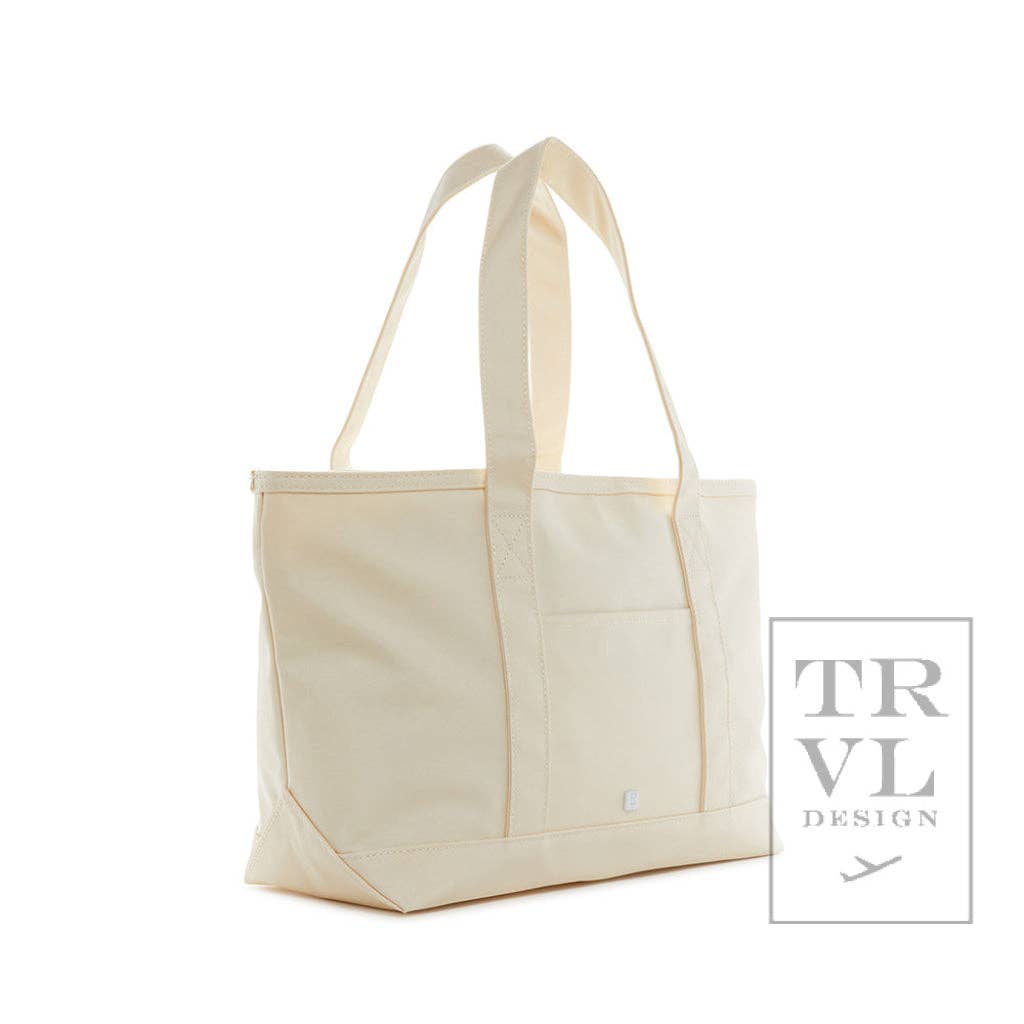 TRVL Medium Tote - Midi Coated Canvas, 4 colors