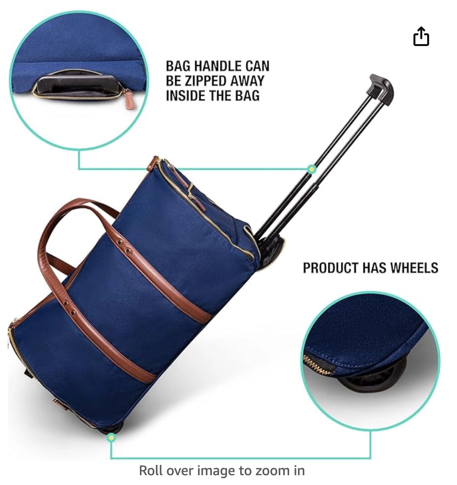 Rolling Convertible Garment Duffel