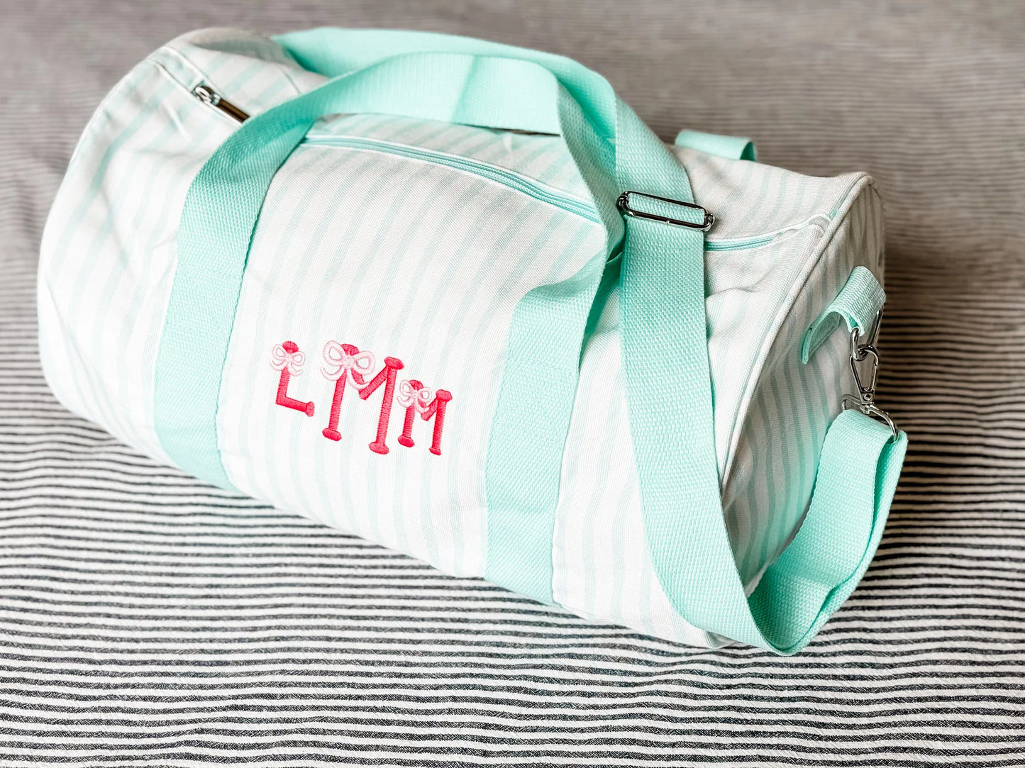 Striped Kids Duffel, 3 Colors