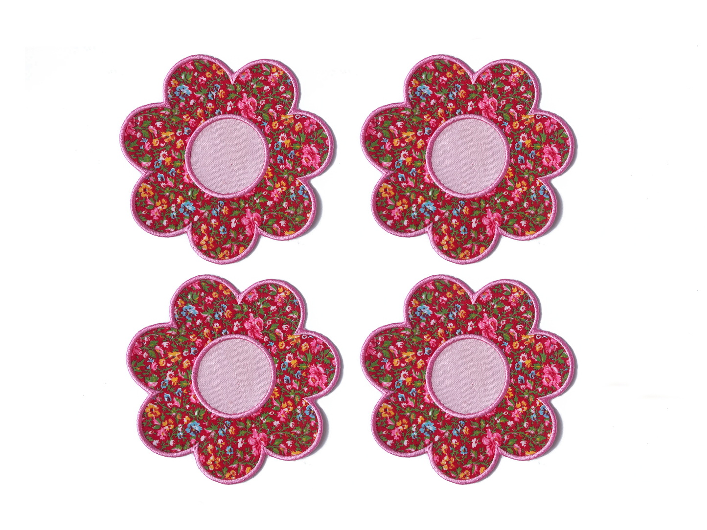 Flower Power Linen Cocktail Napkins