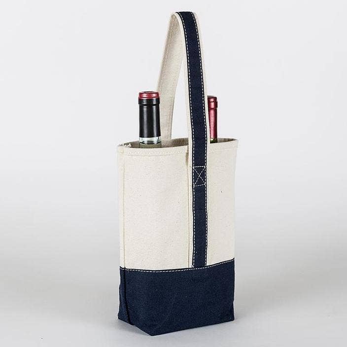 Double Bottle Canvas Wine Bag