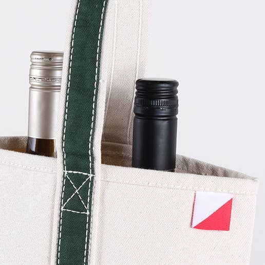 Double Bottle Canvas Wine Bag