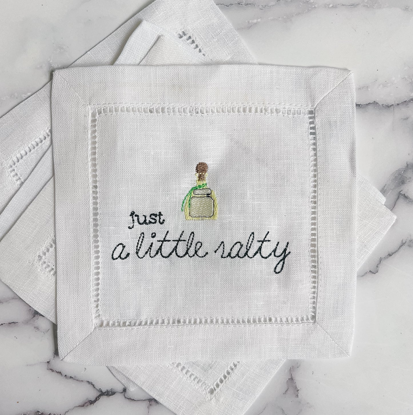 Just a Little Salty Cocktail Napkin