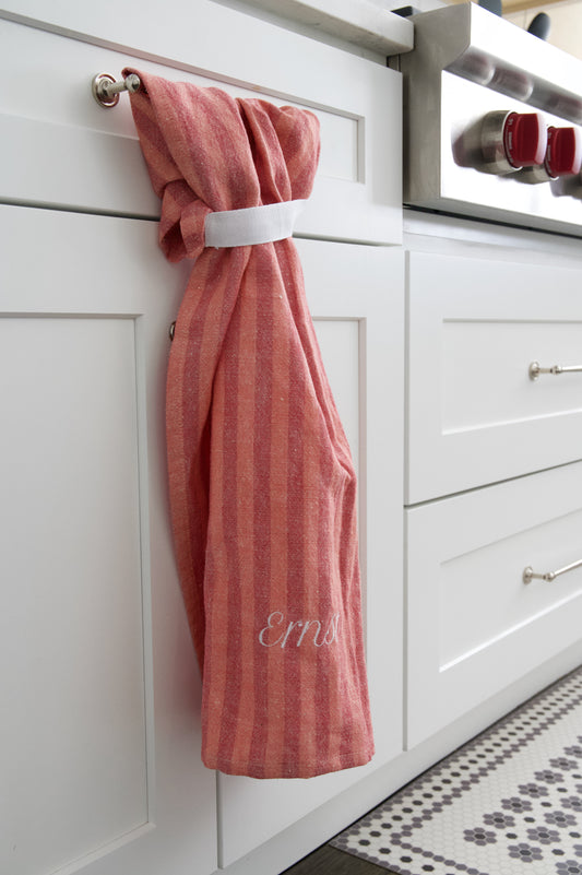Red Stripe Kitchen Towel