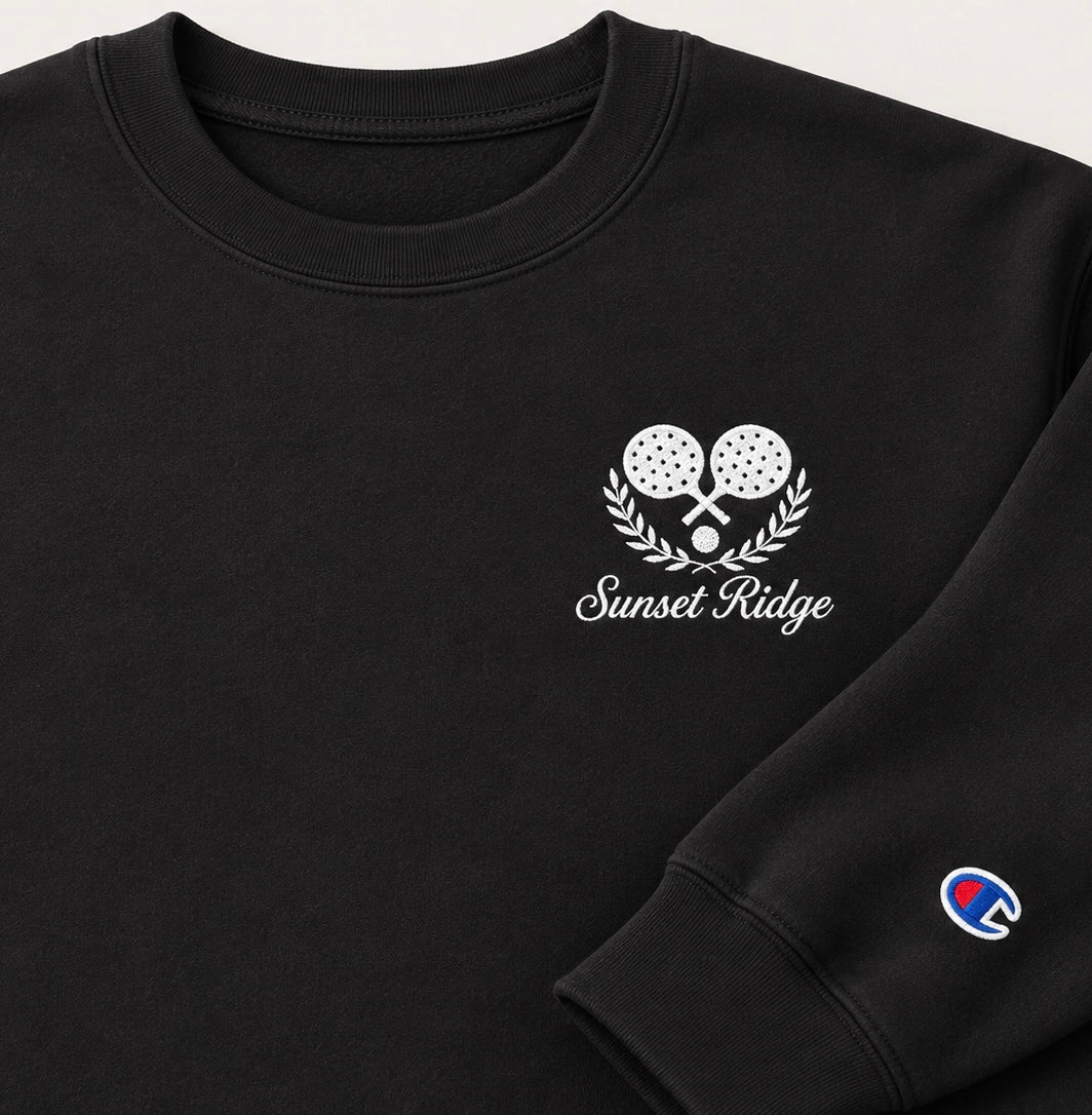Sunset Ridge Paddle Crest Crewneck