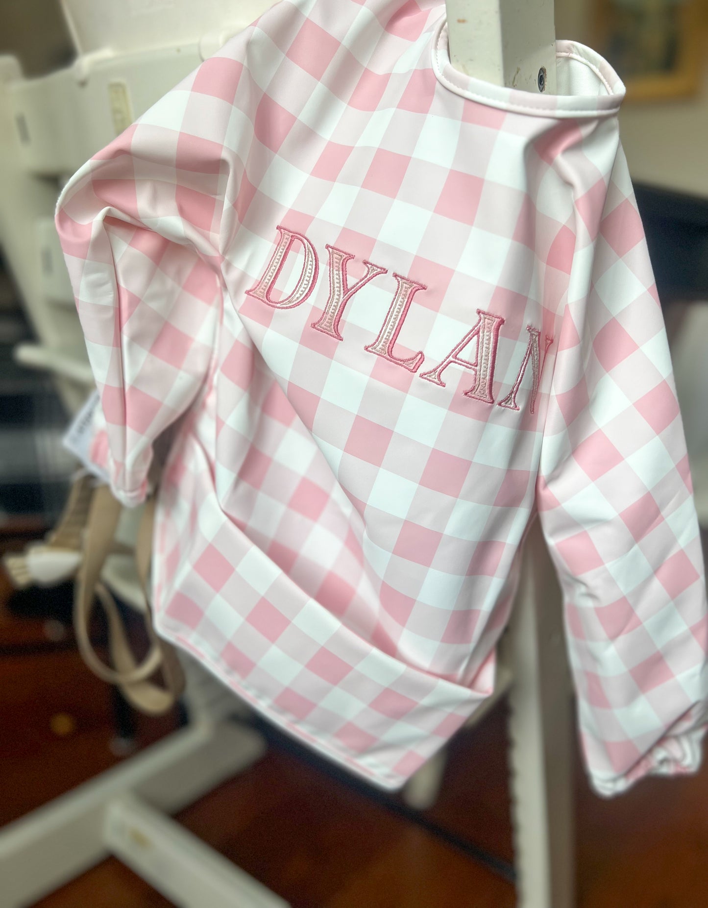 Gingham Catch-All Bib, 2 Colors