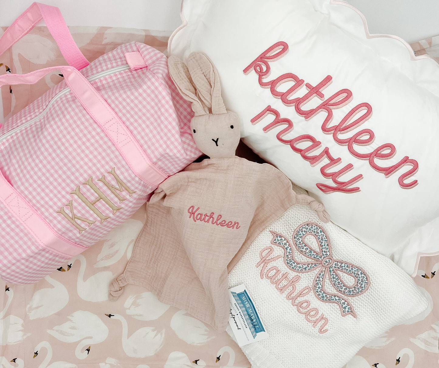 Gingham Mini Duffel, 2 Colors