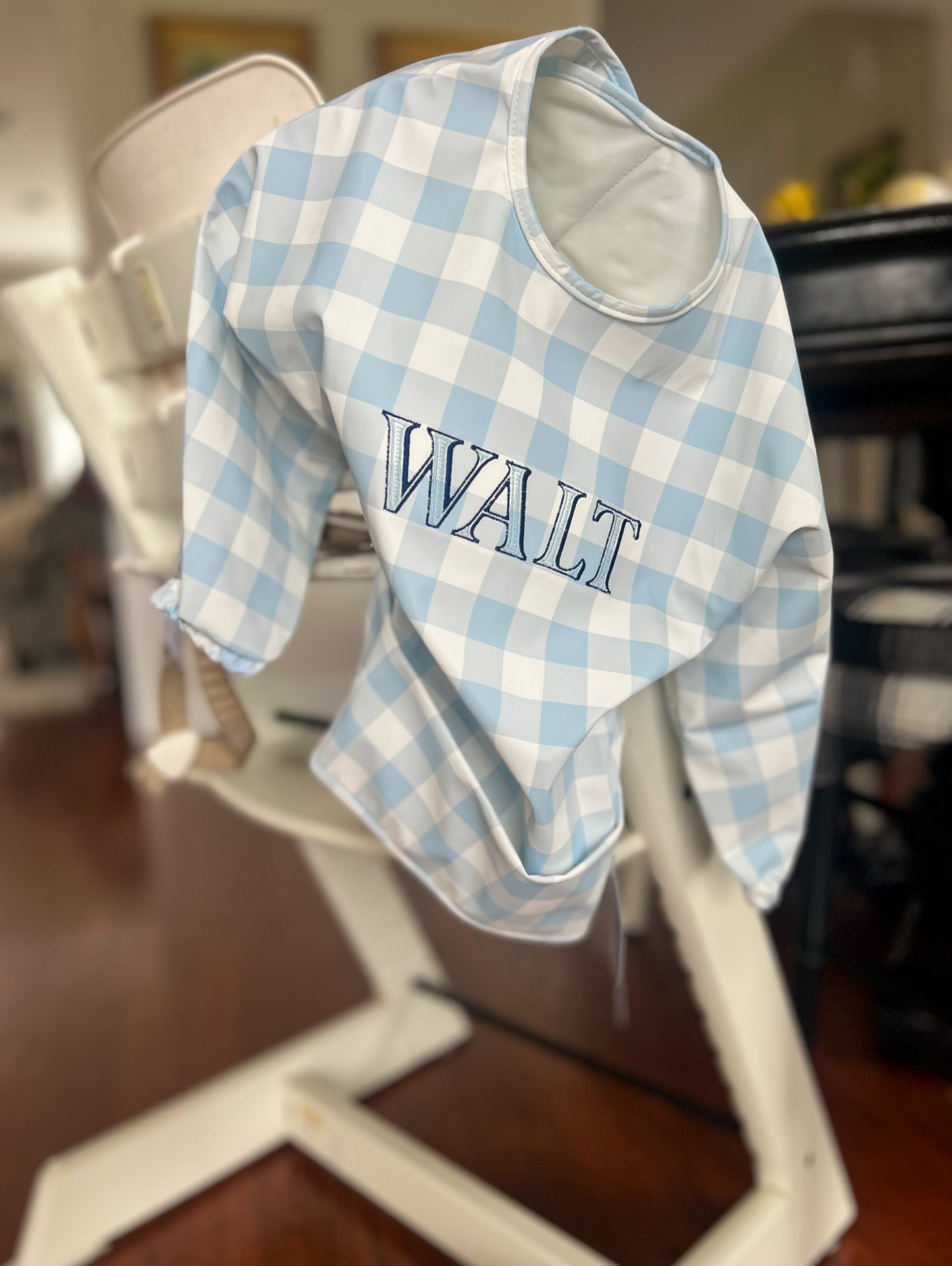 Gingham Catch-All Bib, 2 Colors