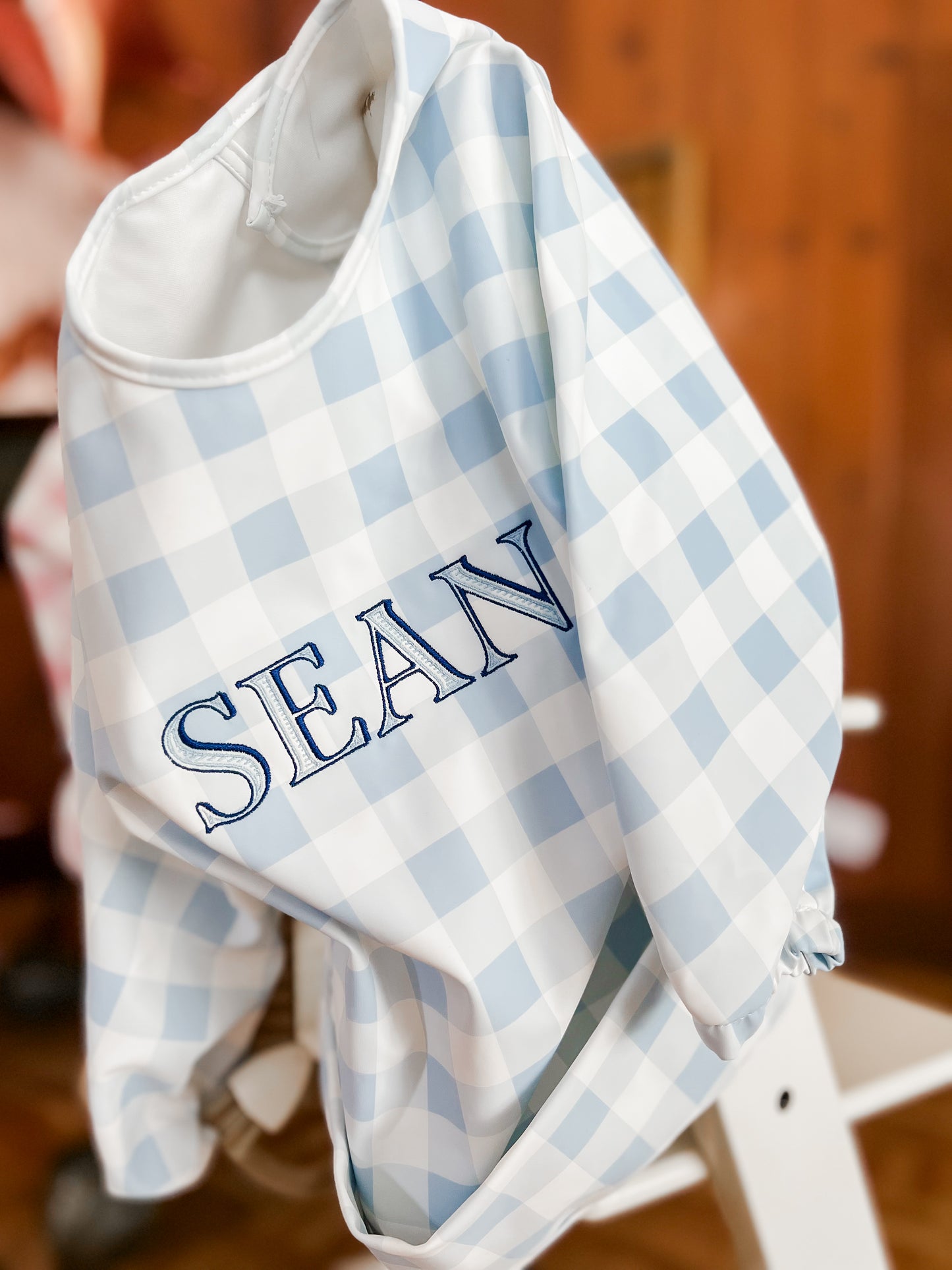 Gingham Catch-All Bib, 2 Colors