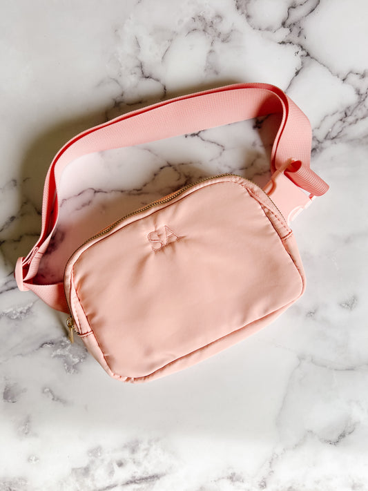 Pink Crossbody Belt Bag