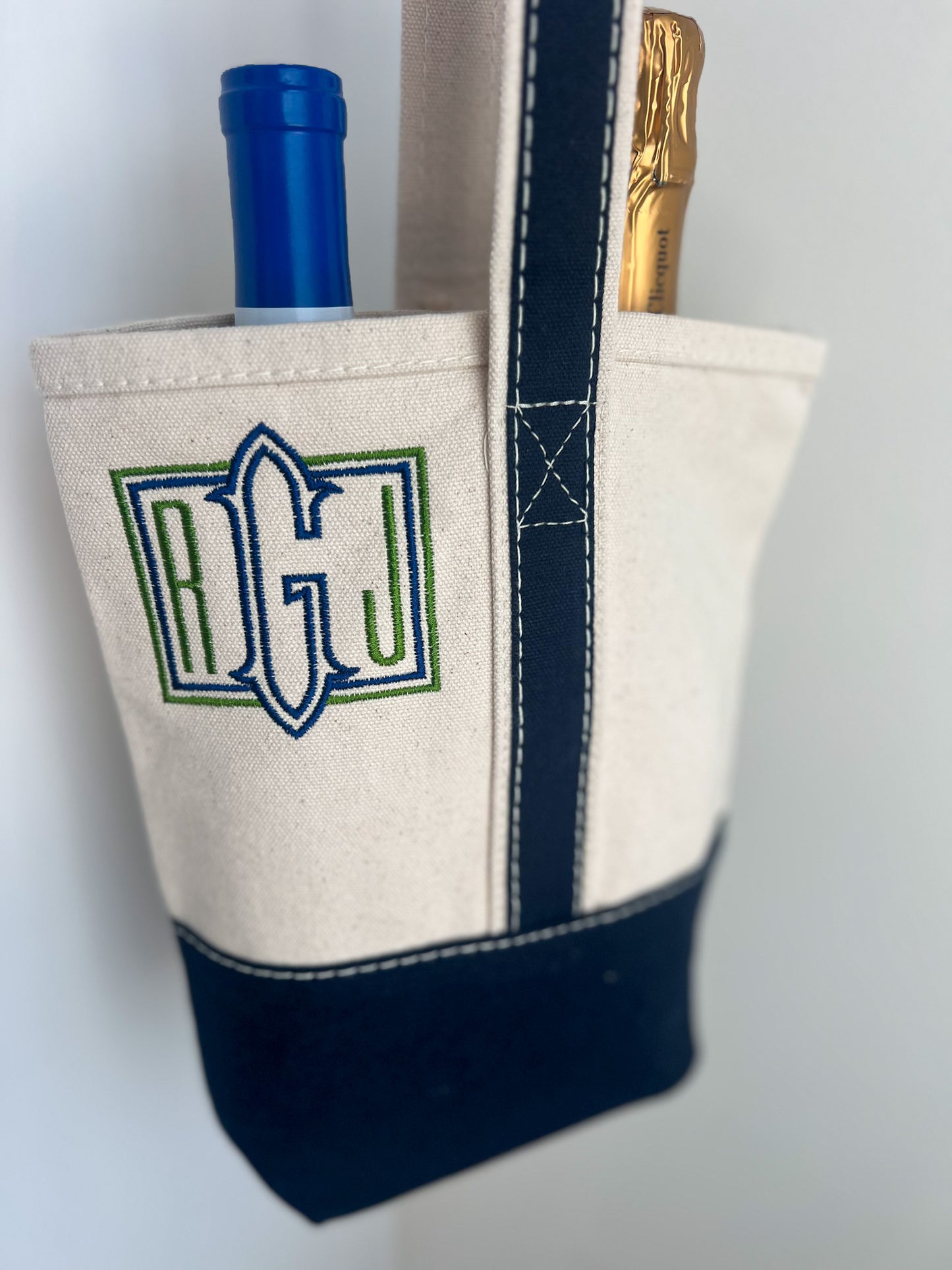 Double Bottle Canvas Wine Bag