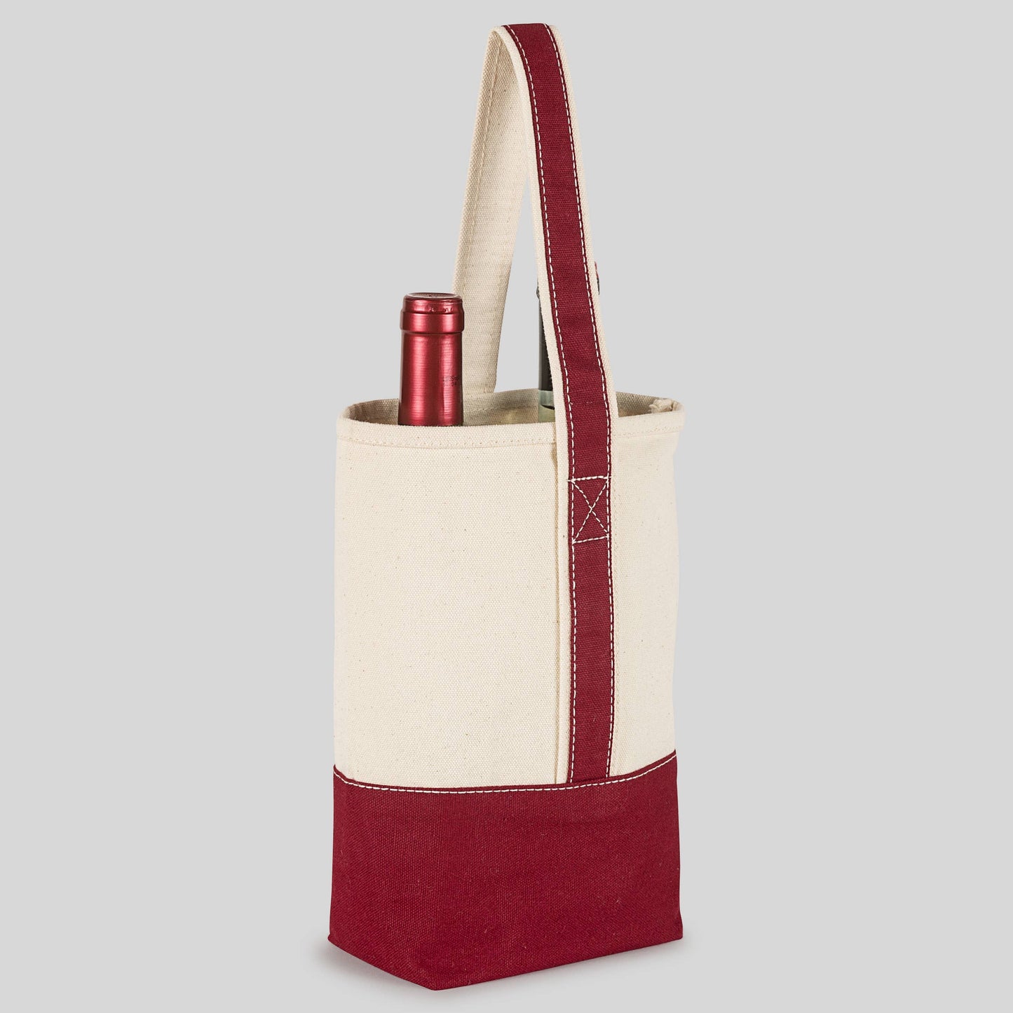 Double Bottle Canvas Wine Bag