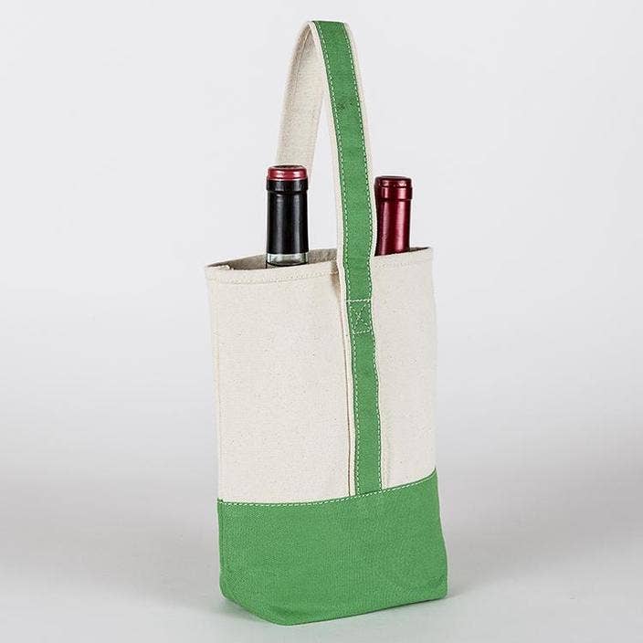 Double Bottle Canvas Wine Bag